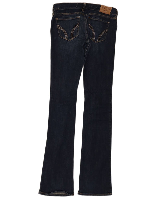 Hollister Damen Schlagjeans US 4 XS W24 L33 Marineblaue Baumwolle