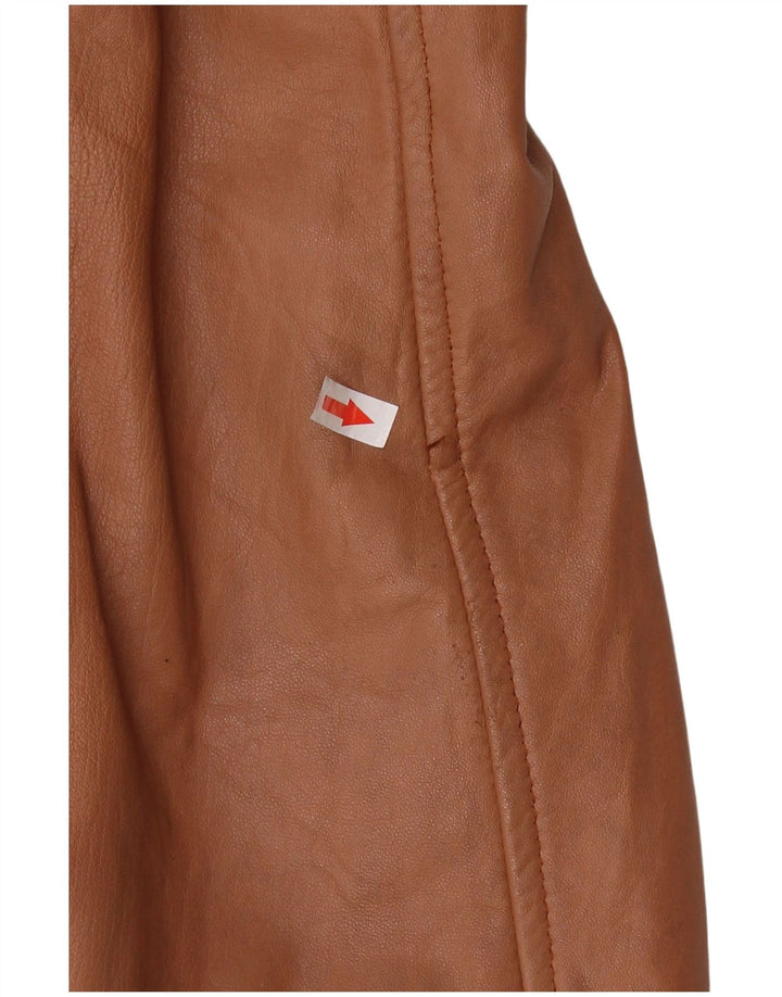 Vintage Damen Übergroße Lammfelljacke UK 16 Large Braun