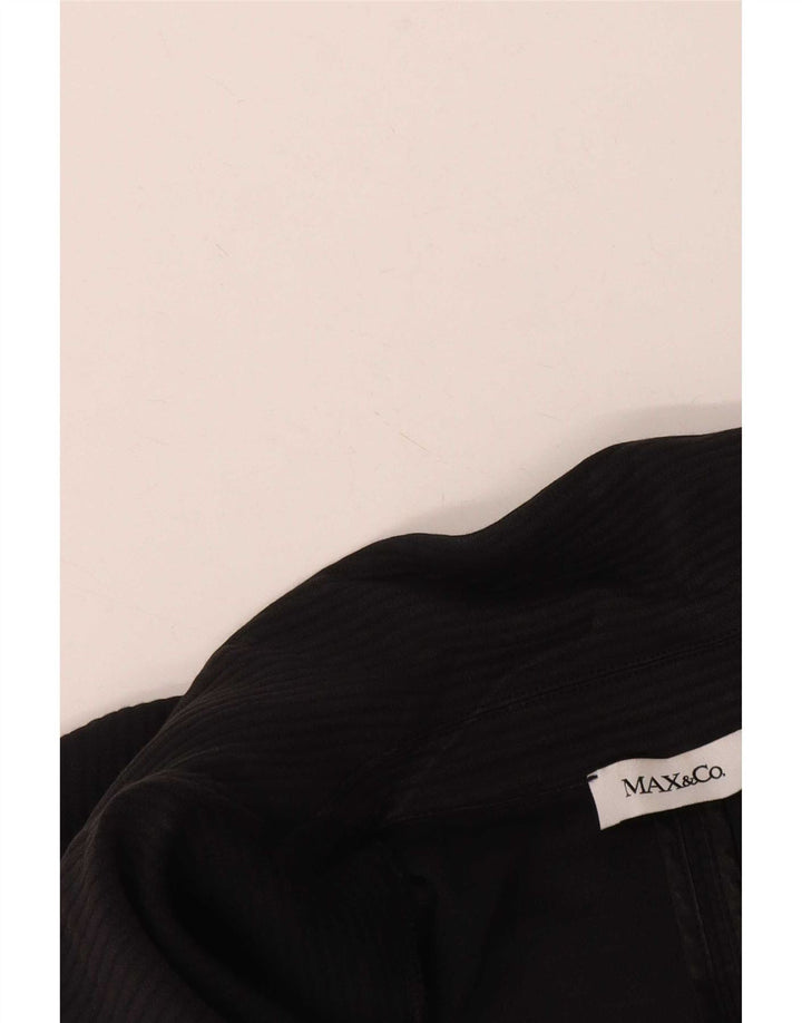 Max & Co. Damen 1-Knopf-Blazerjacke UK 12 Mittelschwarz