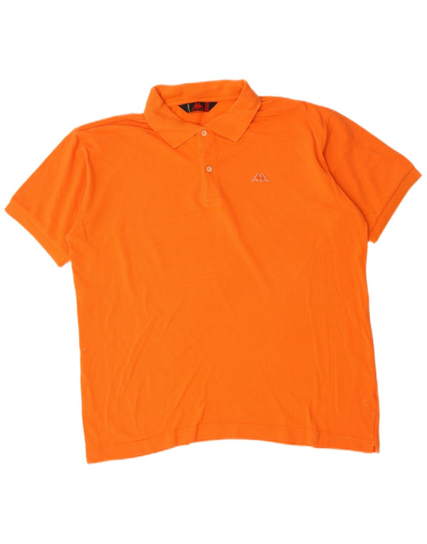Kappa Herren Poloshirt XL Orange Baumwolle