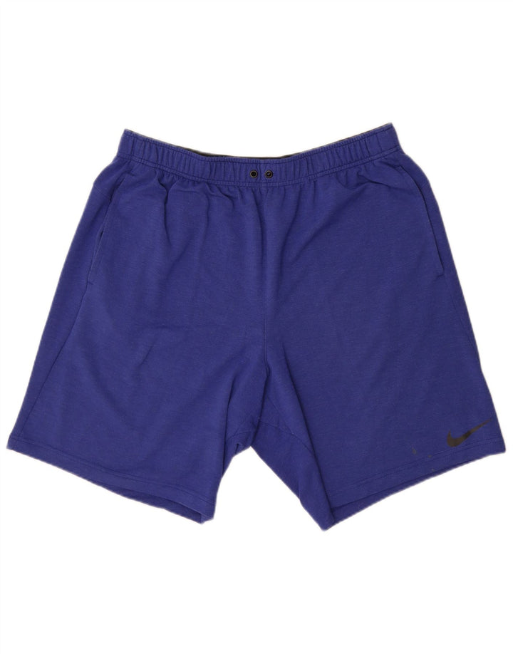Nike Herren Dri Fit Sport Shorts XL Blaue Viskose