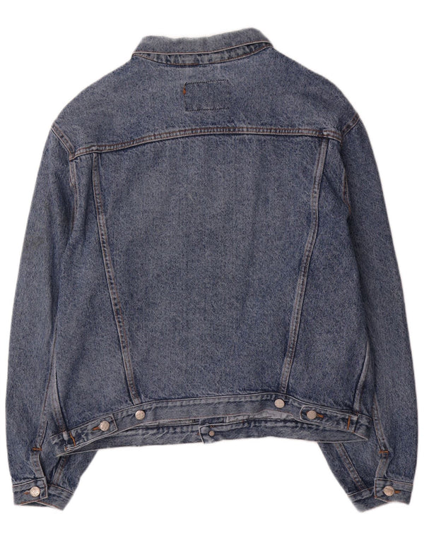 Vintage Herren Jeansjacke UK 42 XL Blaue Baumwolle