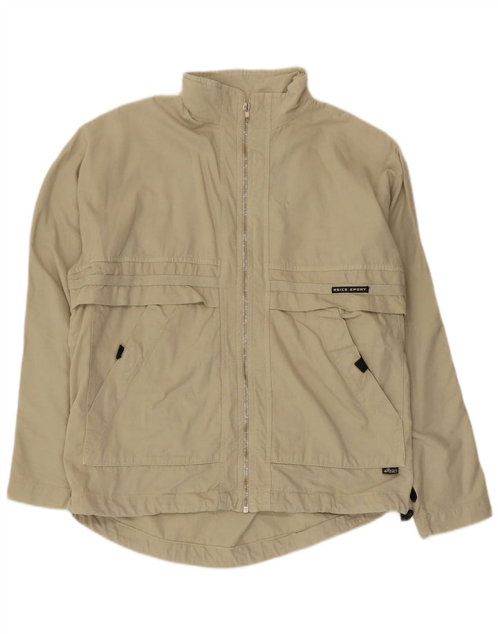 Asics Herren Regenjacke UK 38 Mittelbeige Baumwolle
