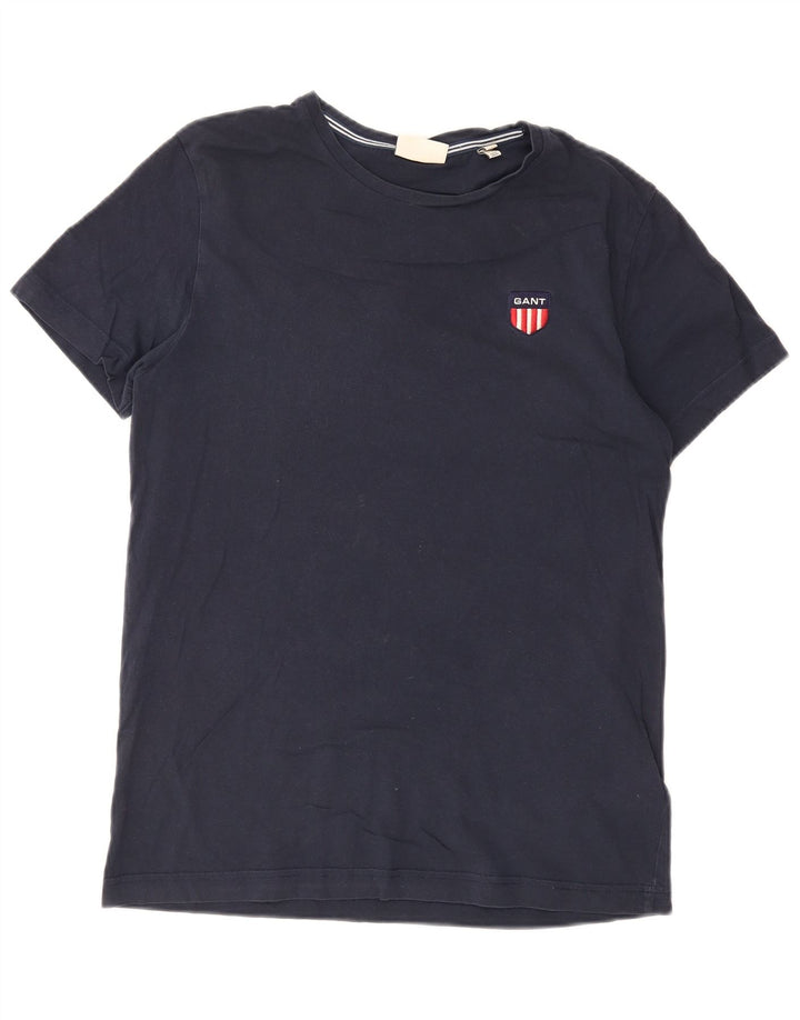 GANT Herren-T-Shirt-Oberteil, mittelgroß, marineblau, Baumwolle