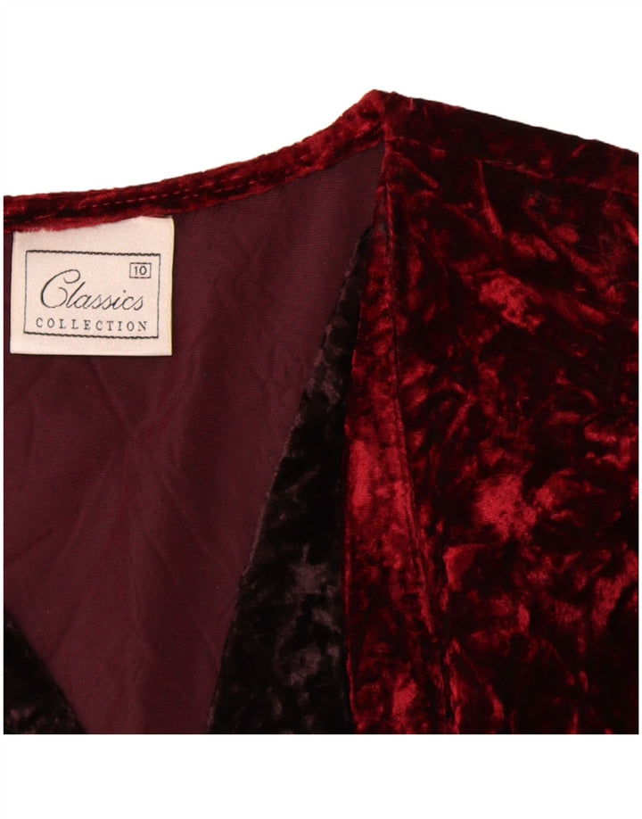 Classics Damen-Blazer mit lockerer Passform, Gr. 10, klein, Burgunderrot