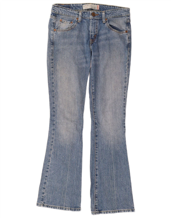Levi's Damen 518 Super Low Bootcut Jeans W28 L32 Blaue Baumwolle