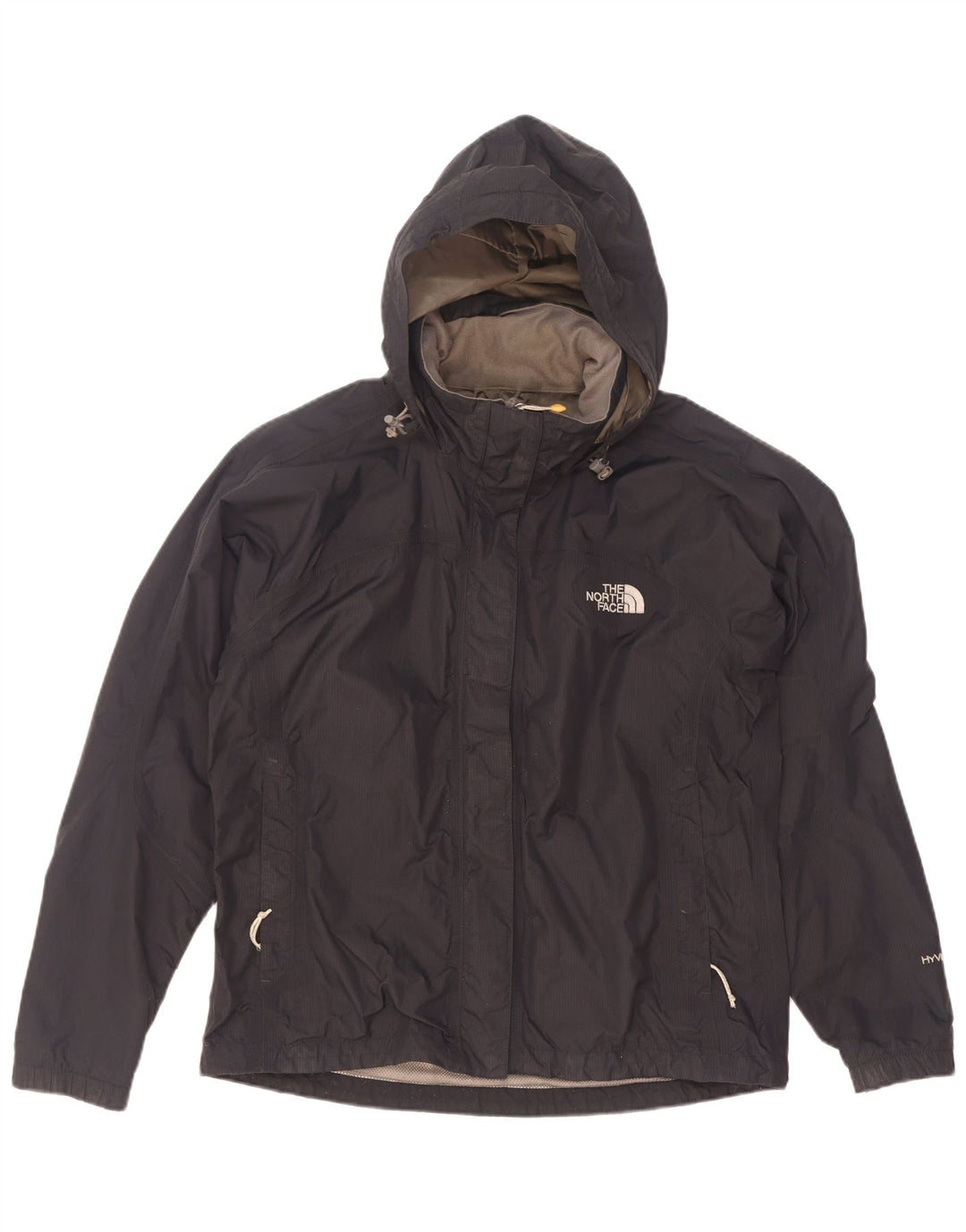 The North Face Damen Hyvent Hooded Oversized Regenjacke UK 10 Small Schwarz