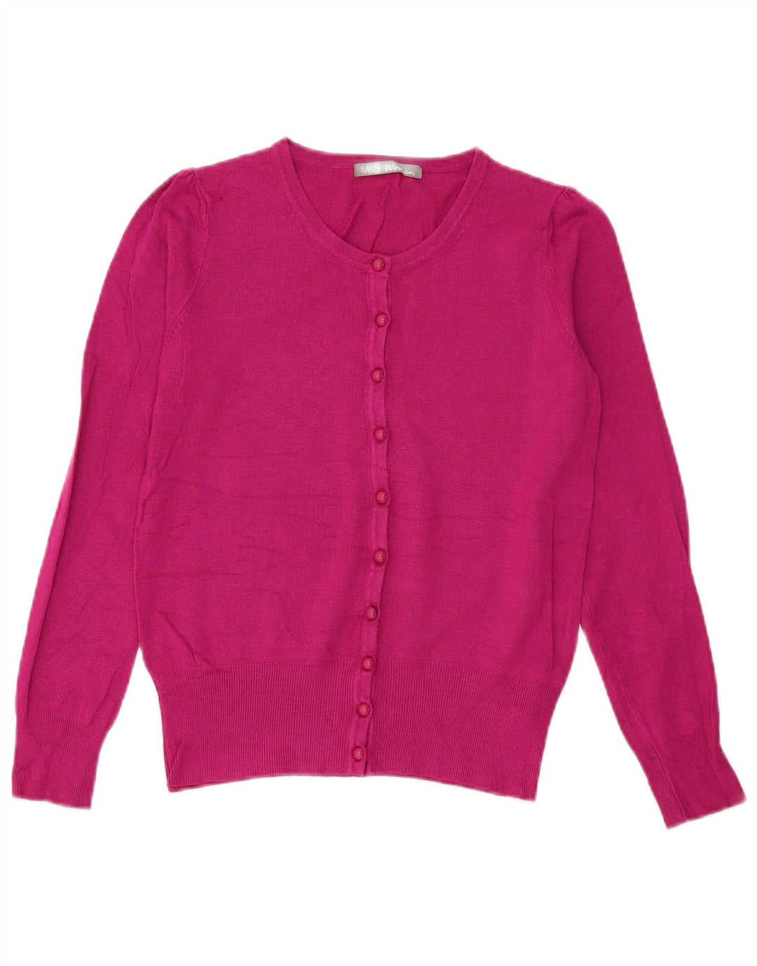 Marks & Spencer Damen-Cardigan-Pullover UK 8 Small Rosa Viskose