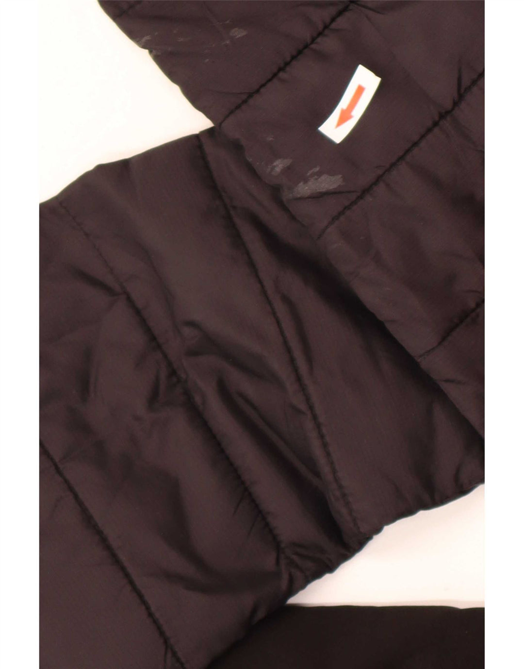 Ellesse Herren-Jacke mit Kapuze, gepolstert, Größe S, UK 36, aus schwarzem Nylon