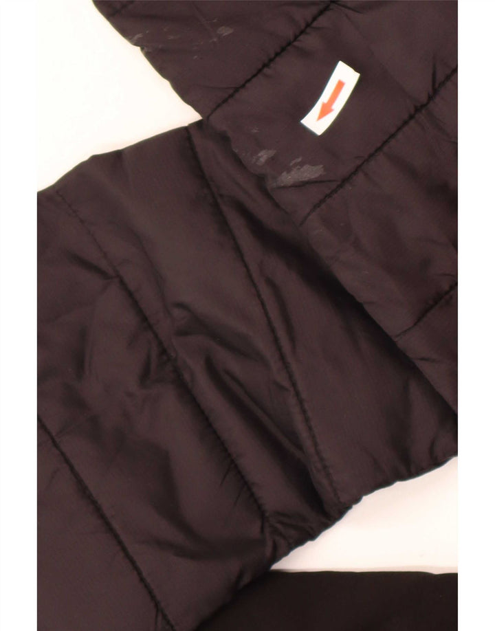 Ellesse Herren-Jacke mit Kapuze, gepolstert, Größe S, UK 36, aus schwarzem Nylon