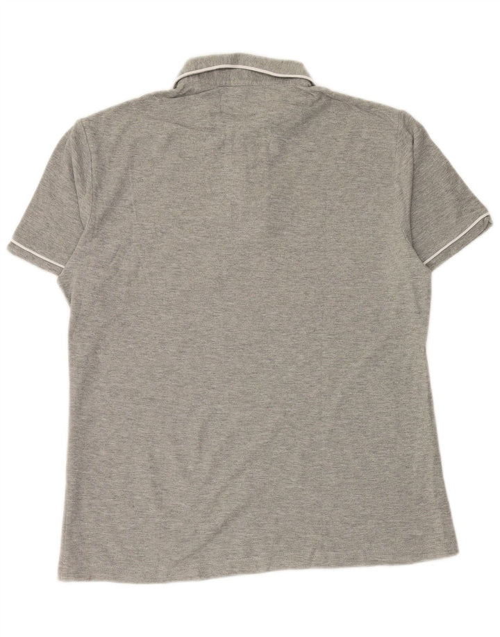 Penguin Herren Heritage Slim Fit Poloshirt Mittelgrau gestreift