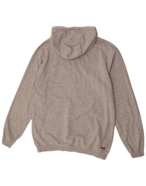 Fila Herren Graphic Hoodie Pullover XL Grau Baumwolle