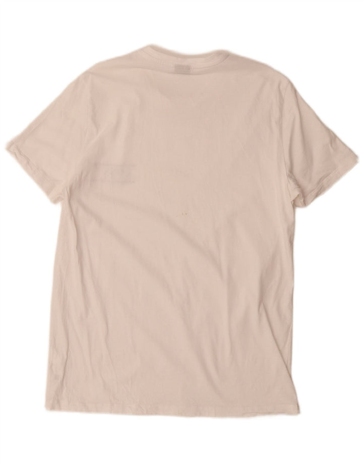 Hugo Boss Herren-T-Shirt mit Grafik, mittelweiße Baumwolle