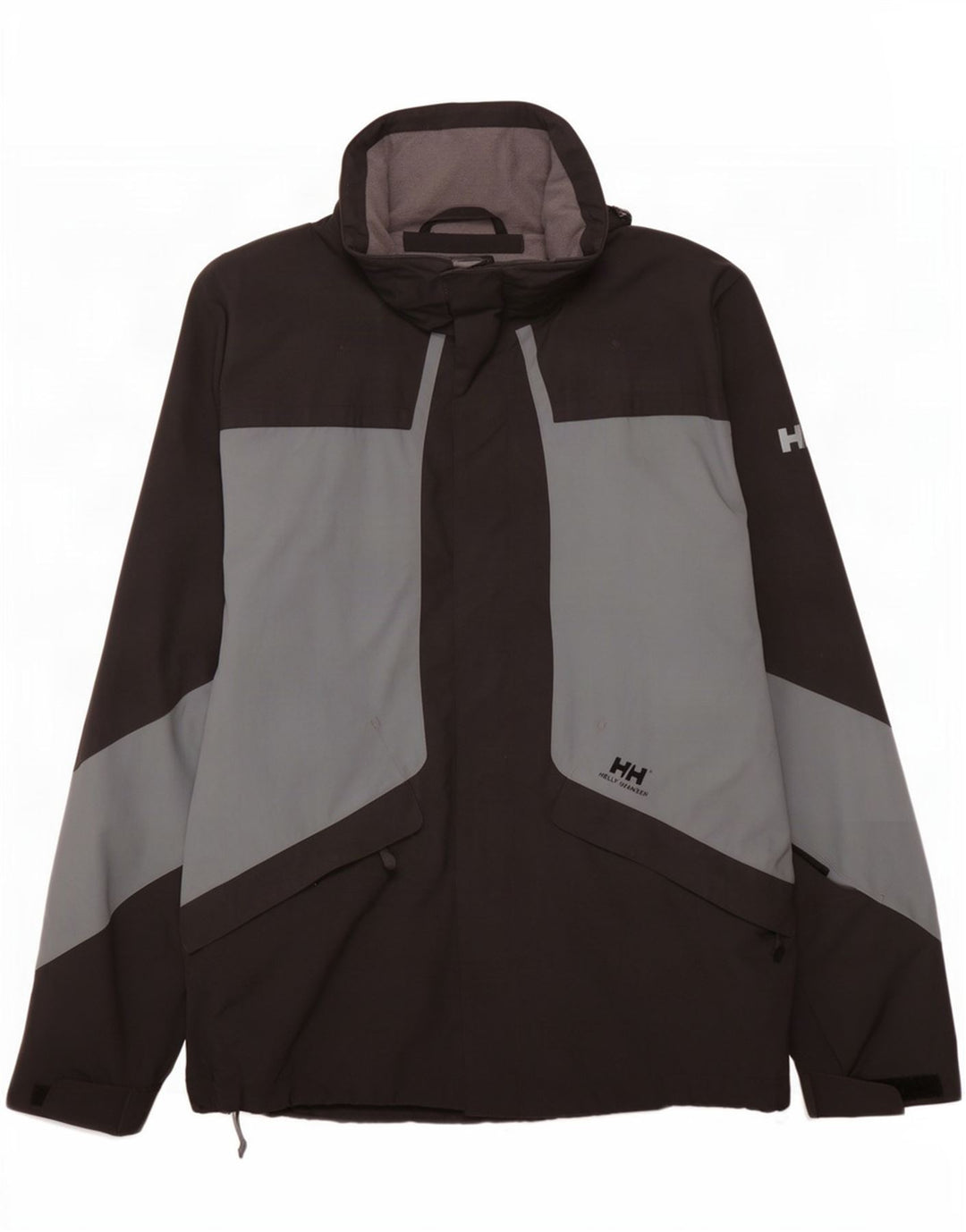 Helly Hansen Herren-Regenjacke UK 38 Mittelschwarzes Colourblock-Nylon