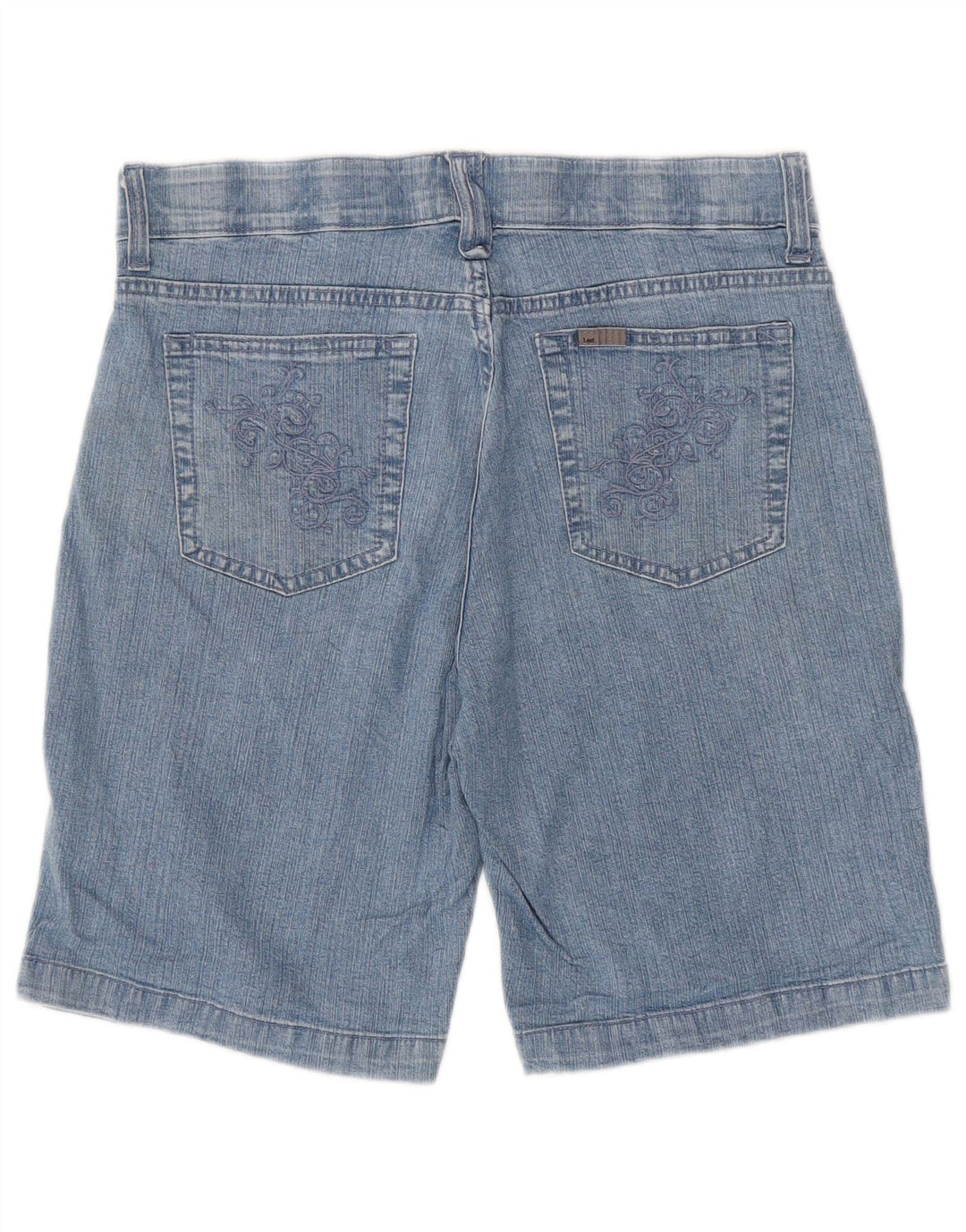 LEE Damen Jeansshorts US 10 Large W32 Blaue Baumwolle