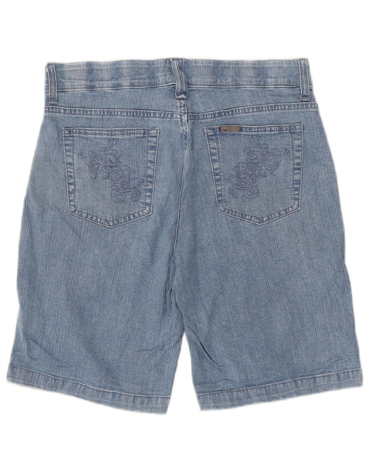 LEE Damen Jeansshorts US 10 Large W32 Blaue Baumwolle