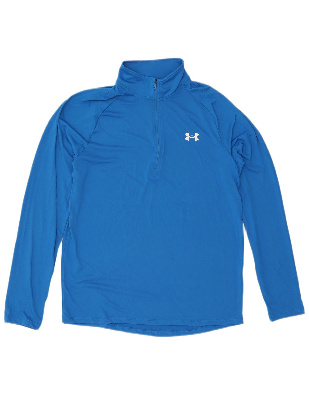 Under Armour Herren-Pullover-Trainingsoberteil mit Reißverschluss und Halsausschnitt, Mittelblau