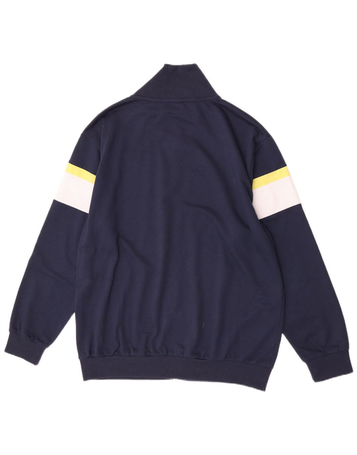 Kappa Herren-Trainingsanzugoberteil, Jacke, 2XL, Marineblau, Farbblock