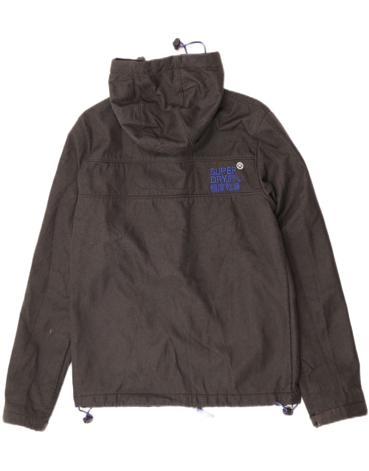 Superdry Herren The Windtrekker Hooded Windjacke UK 38 Mittelgrau