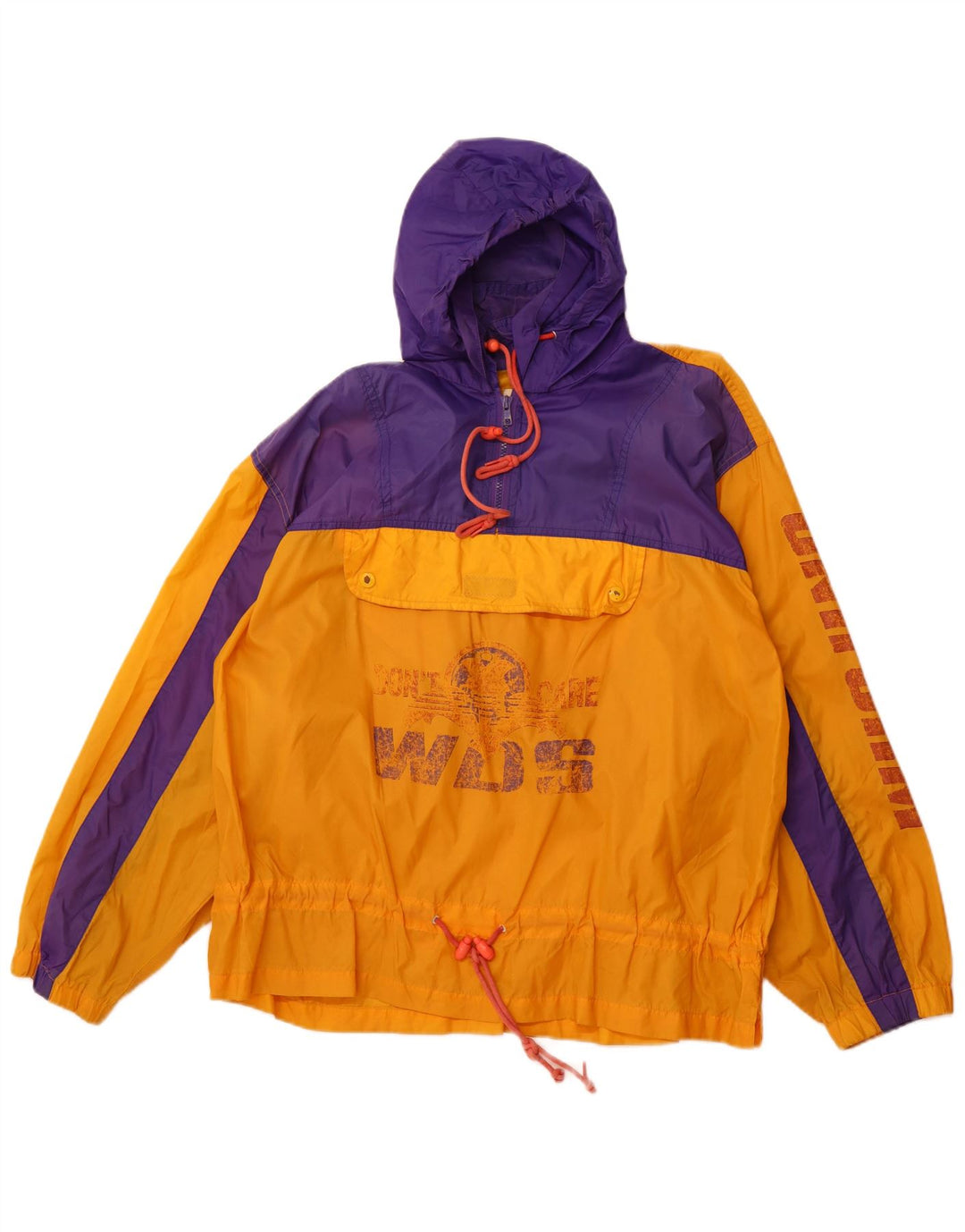 UNIFORM Herren Loose Fit Pullover Regenjacke UK 38 Mittelorange