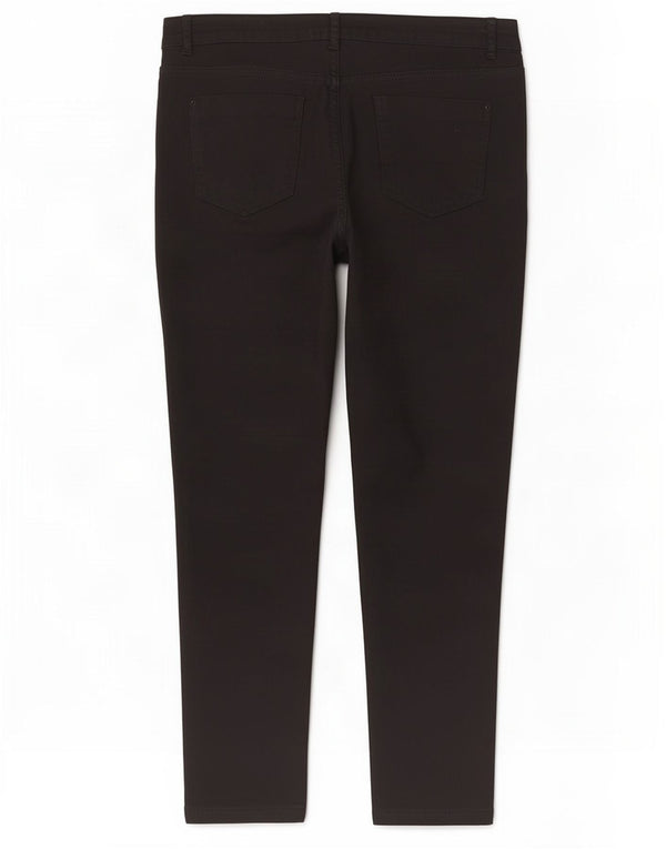 Marks & Spencer Damen Kurz geschnittene Hose UK 14 Large W34 L26 Schwarz