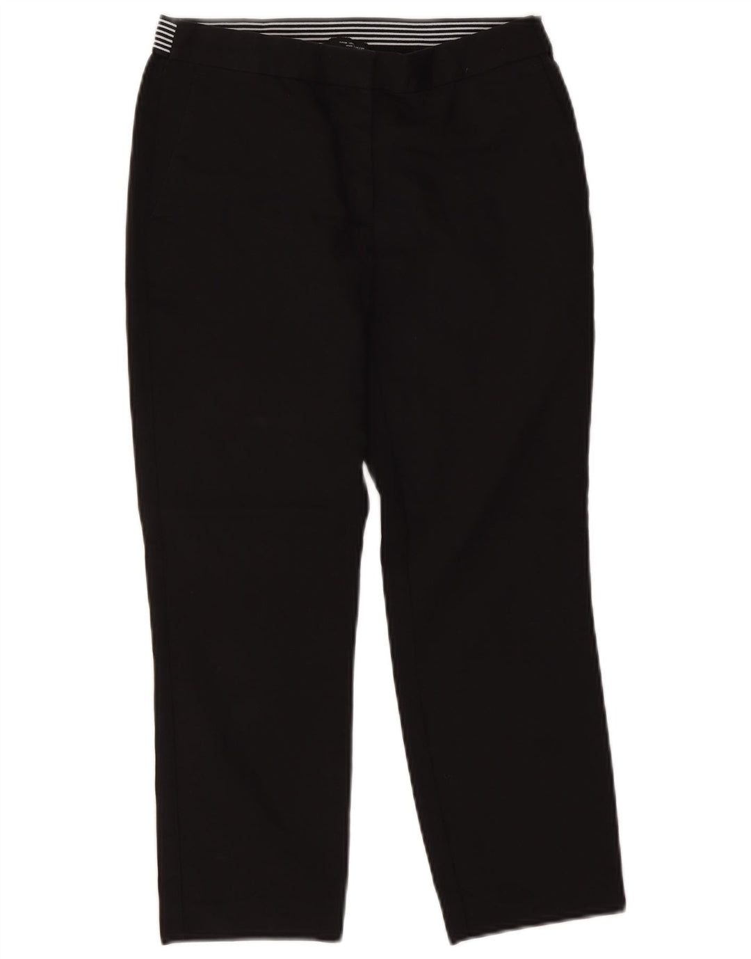 Gerade geschnittene Damenhose von Zara, mittelgroß, W28, L23, Schwarz