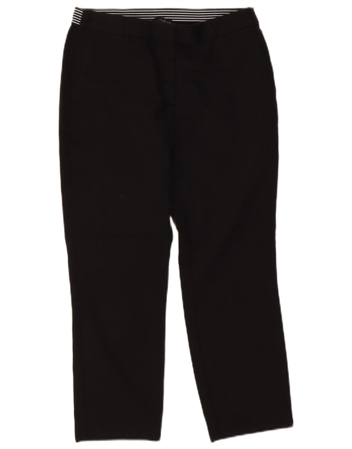 Gerade geschnittene Damenhose von Zara, mittelgroß, W28, L23, Schwarz