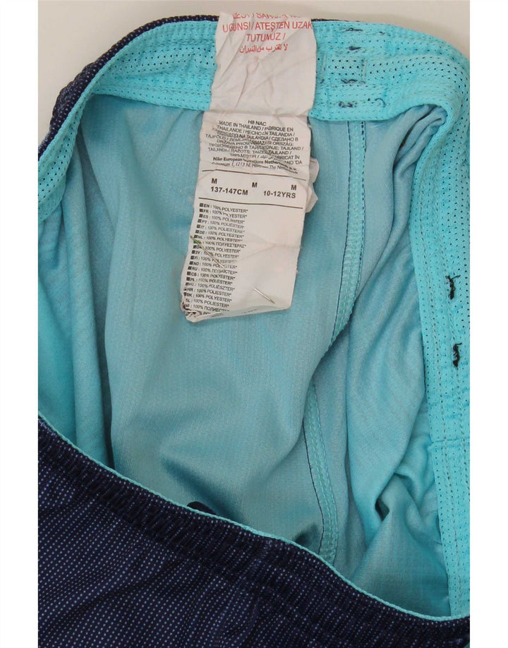 Nike Sportshorts für Jungen, 10–11 Jahre, Mittelgroßes marineblaues Colourblock-Polyester