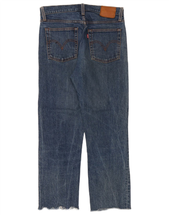 Levi's Damen Straight Jeans W27 L28 Blaue Baumwolle