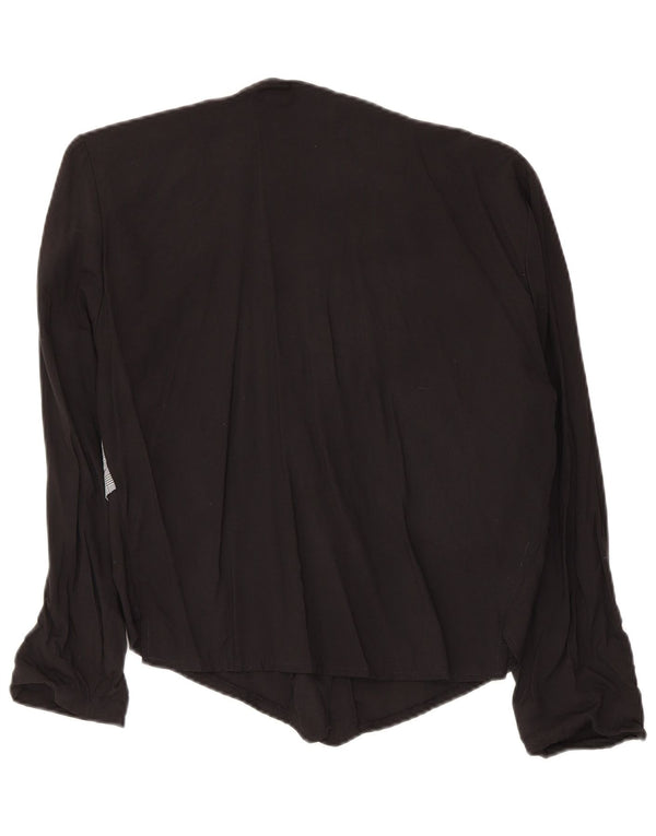 Zoe Damen Hemdbluse IT 44 Mittelschwarz karierte Viskose