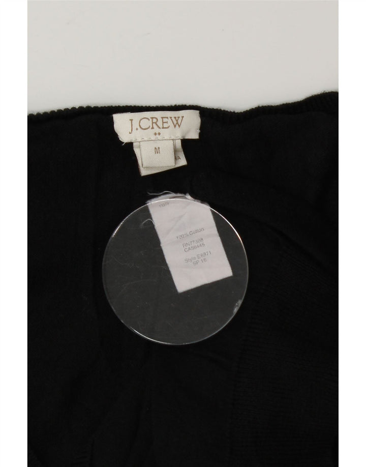 J. CREW Womens V-Neck Jumper Sweater UK 14 Medium Black Cotton Vintage J. Crew and Second-Hand J. Crew from Messina Hembry 