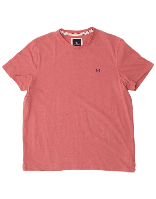 Crew Clothing Herren T-Shirt Top XL Rosa Baumwolle