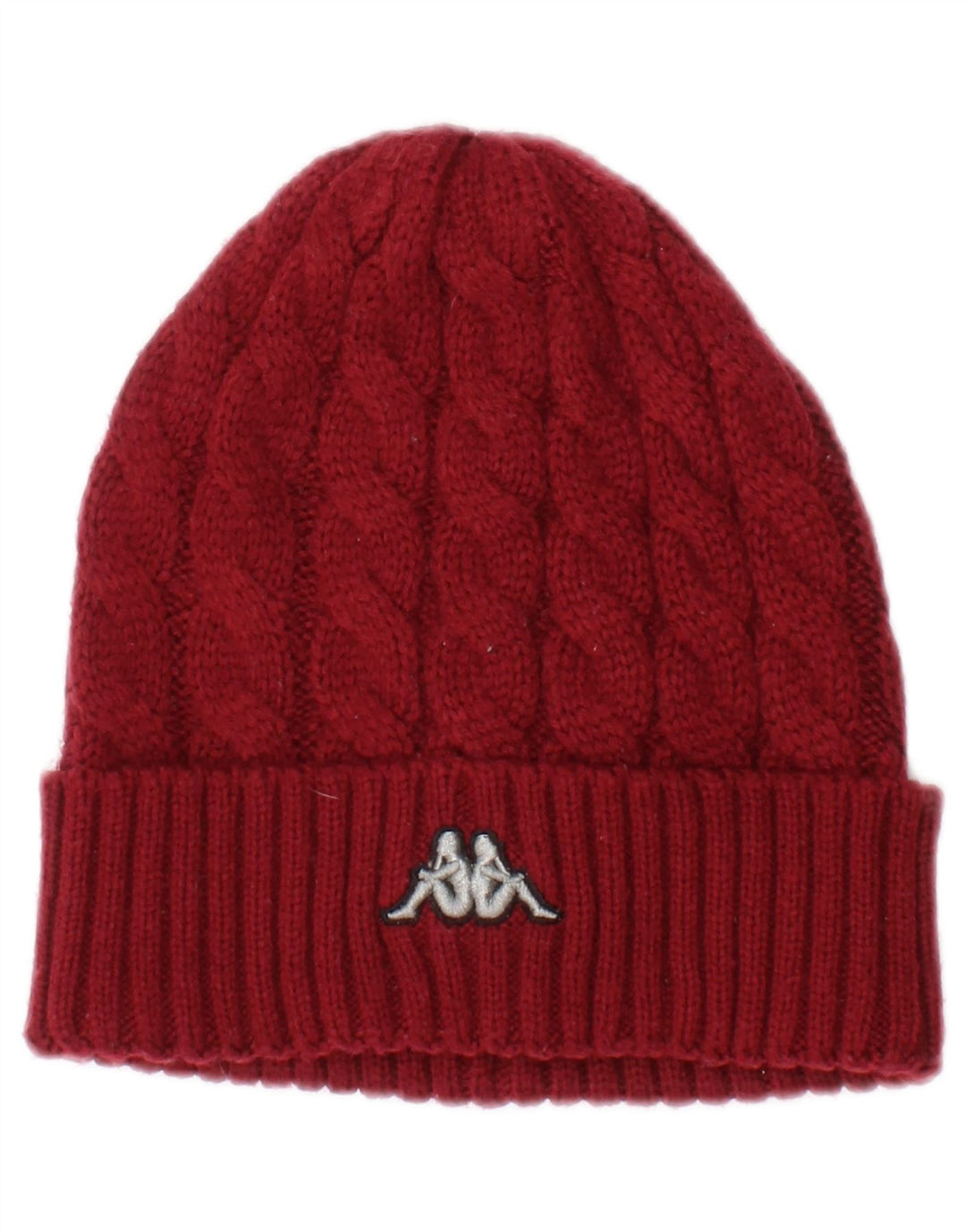 Kappa Herren-Strickmütze, Einheitsgröße, rotes Polyacryl