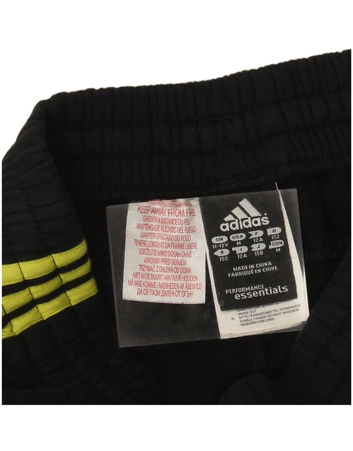 ADIDAS Jungen-Trainingshose, Jogginghose, 11–12 Jahre, schwarze Baumwolle