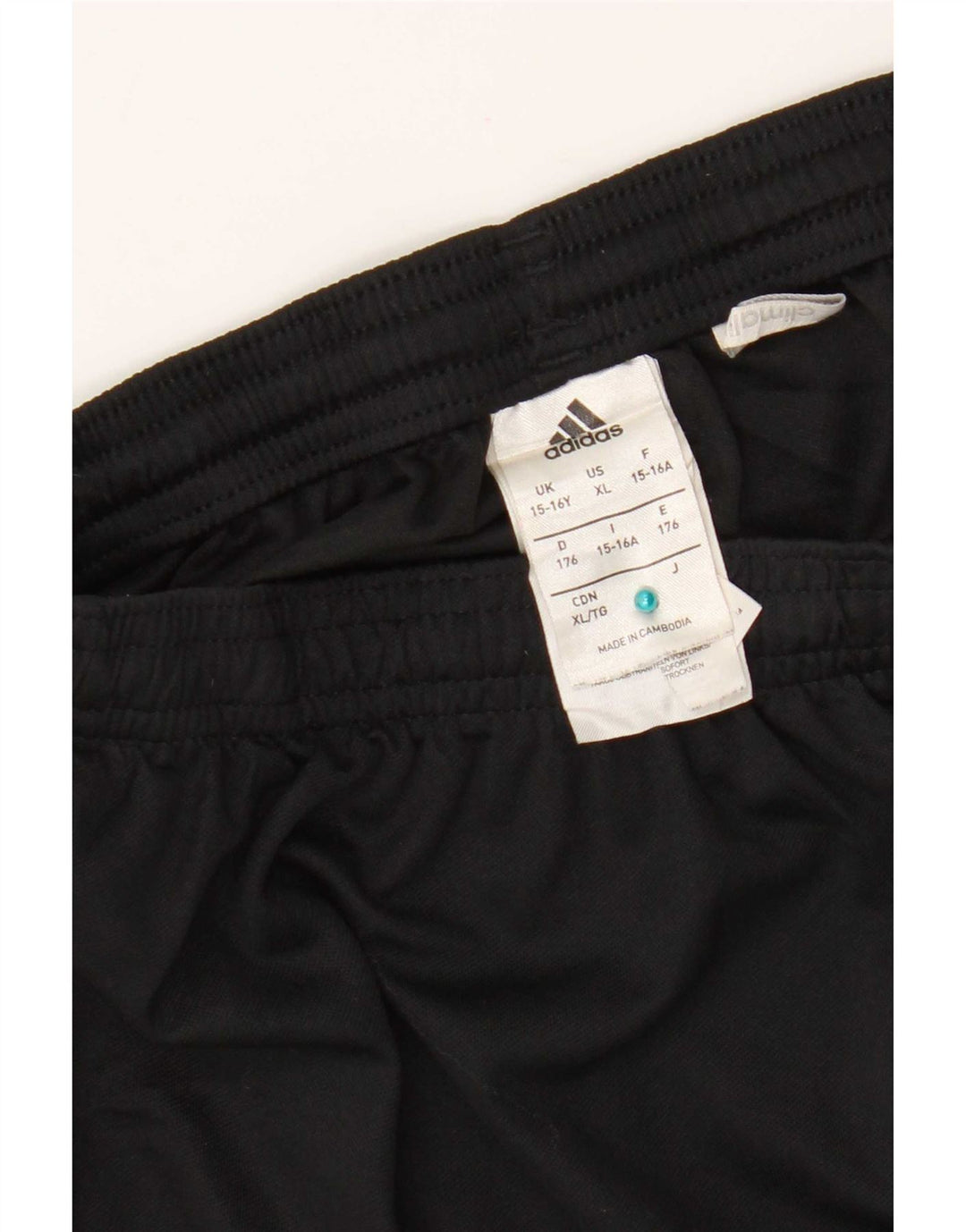 Adidas Jungen Climalite Sportshorts 15–16 Jahre, schwarzes Polyester