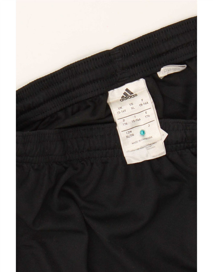 Adidas Jungen Climalite Sportshorts 15–16 Jahre, schwarzes Polyester