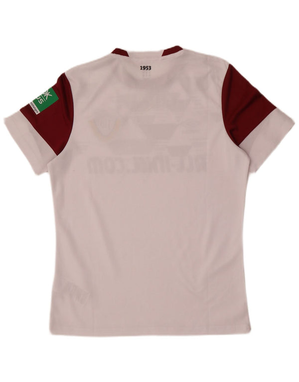 Umbro Herren-T-Shirt mit Grafik, Größe S, Weiß, Farbblock-Polyester