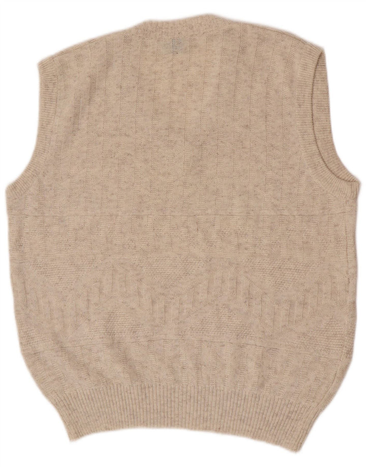 C&A Herren Canda Weste Tanktop Mittelbeige Baumwolle