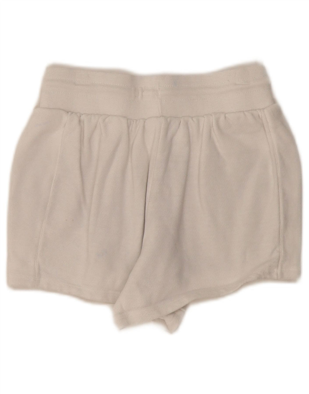 CHAMPION Damen Reverse Weave Sport Shorts UK 10 Small Weiße Baumwolle