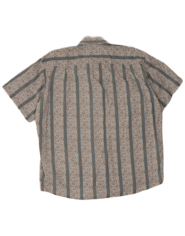 Ellesse Herren Kurzarmhemd Größe 16 41 Großes weißes Blumenmuster