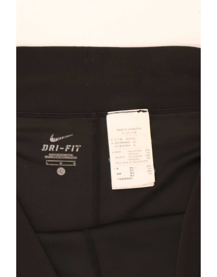 Nike Damen Dri Fit Skort UK 16 Large Schwarz Polyester