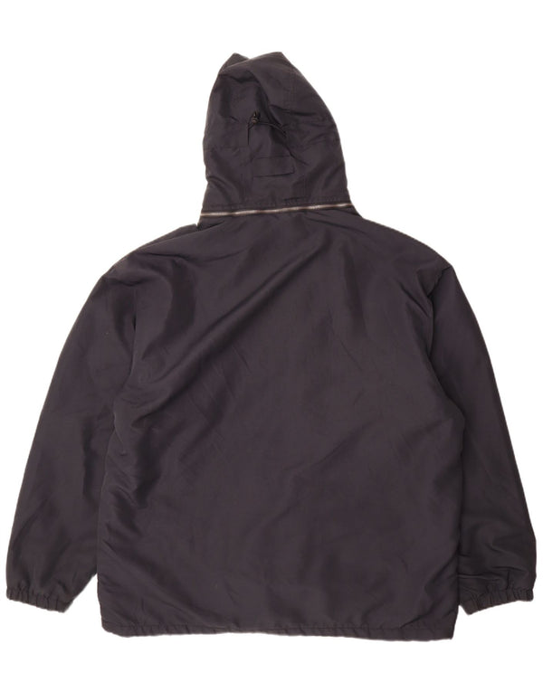 Kappa Herren Kapuzen-Wendejacke UK 40 Large Marineblau Polyester