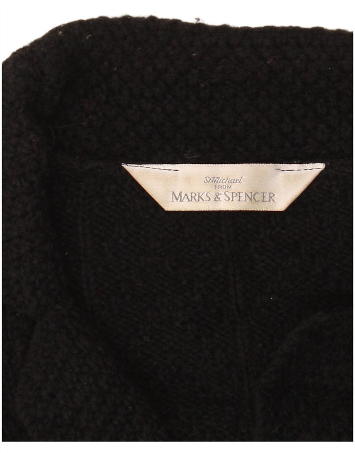 Marks & Spencer Damen St. Michael Cardigan Pullover UK 16 Large Schwarz