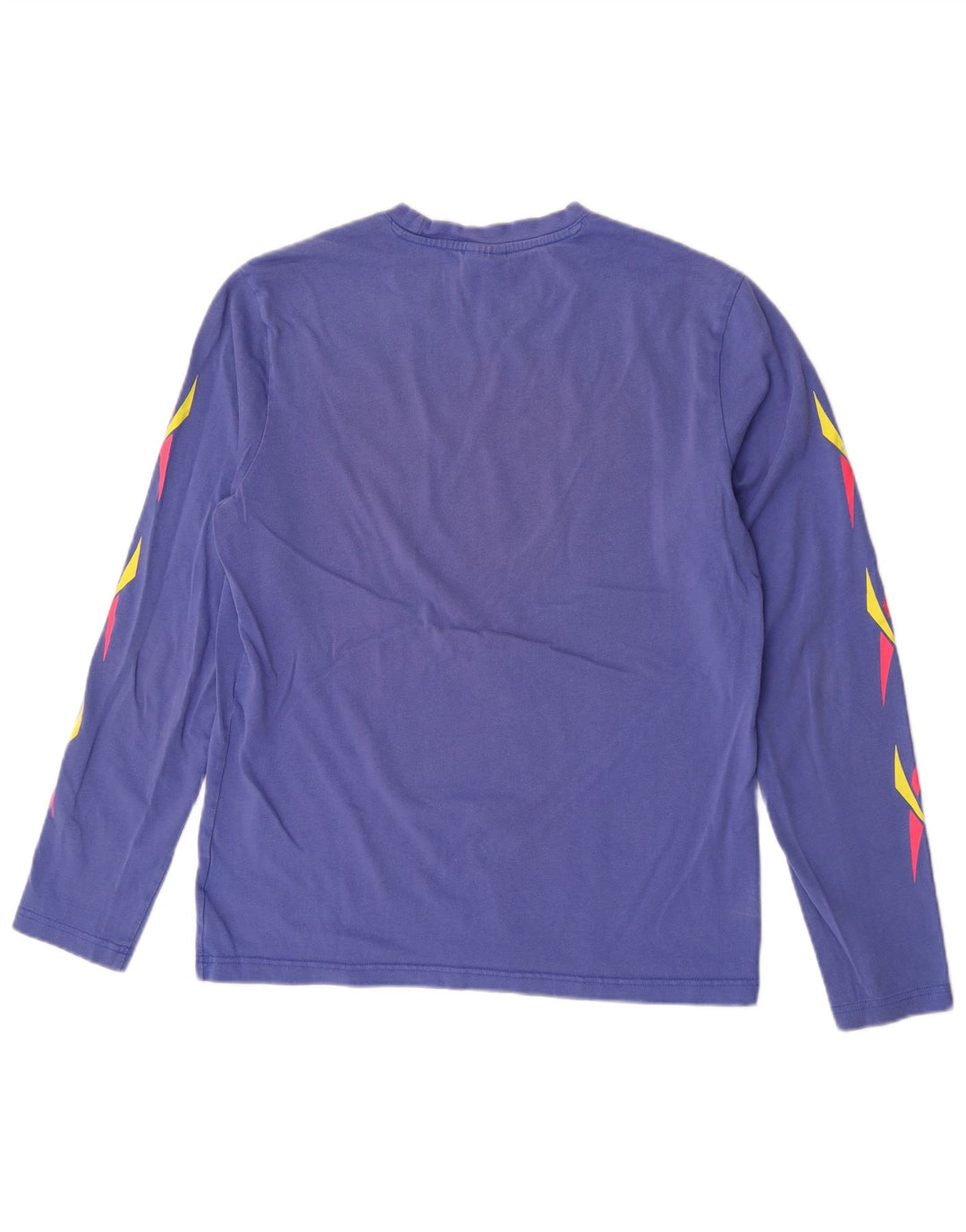 Reebok Herren Graphic Top Langarm Mittellila Baumwolle