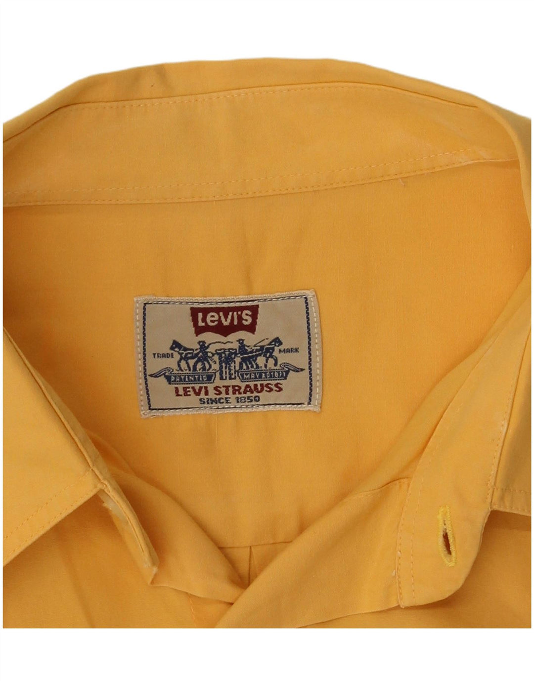 Levi's Herren Kurzarmhemd Large Gelb