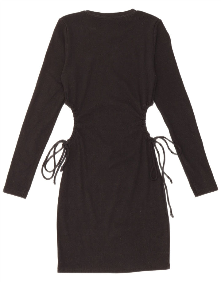 Zara Damen Pulloverkleid UK 12 Medium Schwarz