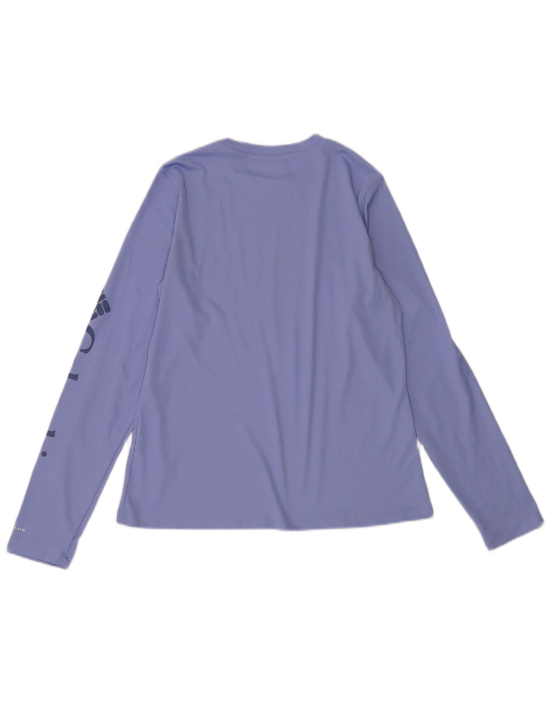 COLUMBIA Mens Graphic Top Long Sleeve Small Purple Polyester