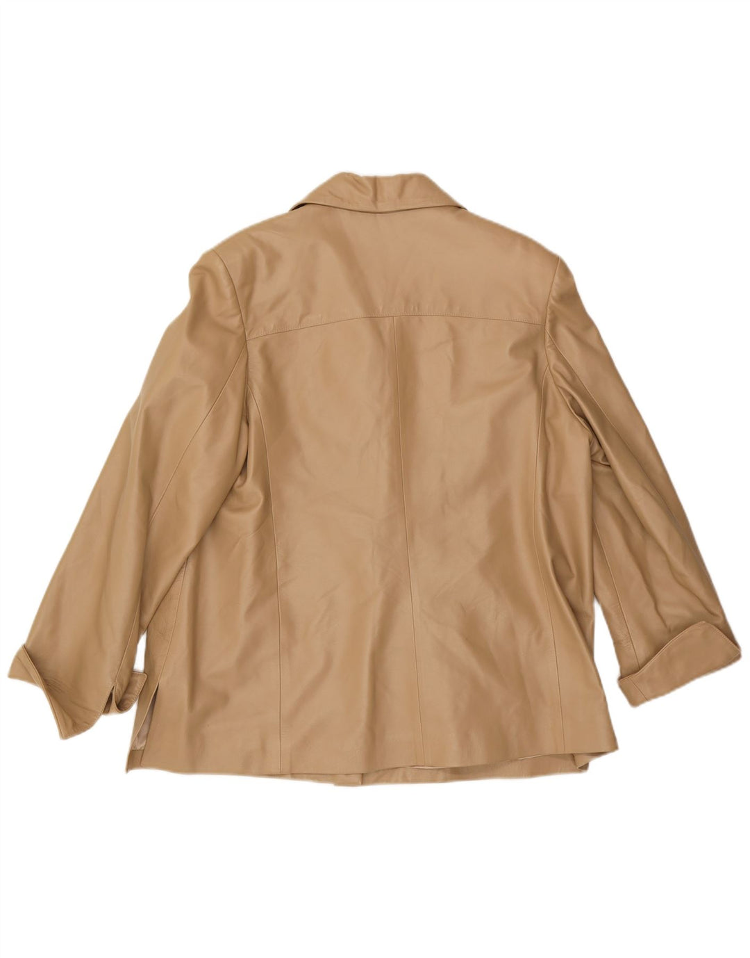 Vintage Damen Lederjacke UK 16 Large Beige