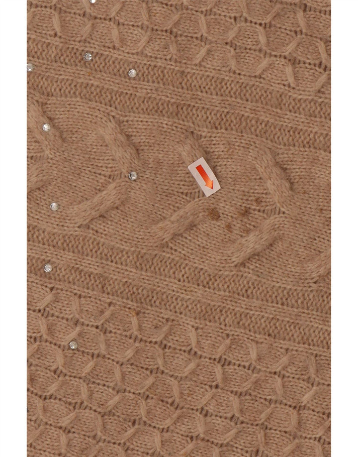 MAX & CO. Womens Oversized Turtle Neck Jumper Sweater UK 10 Small Beige Vintage Max & Co. and Second-Hand Max & Co. from Messina Hembry 