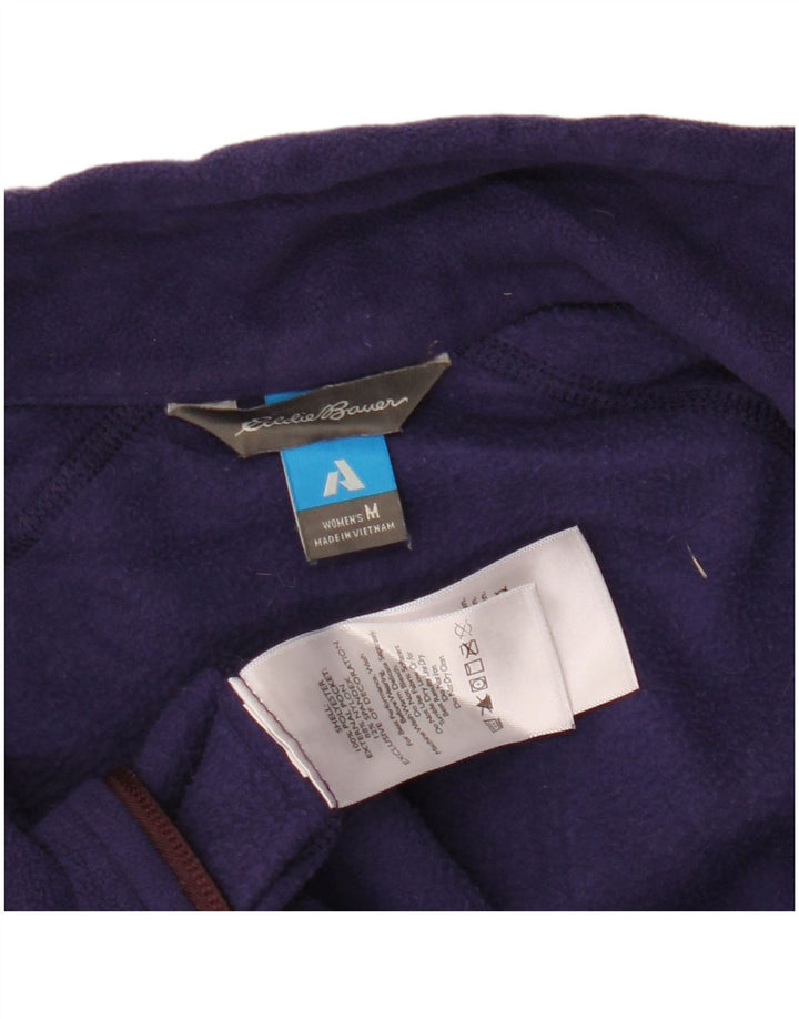 EDDIE BAUER Damen Fleecejacke UK 12 Medium Purple Colourblock Polyester